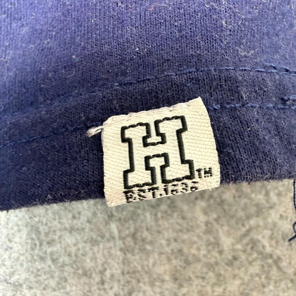 Vintage Harvard T-Shirt Navy Blue Logo Crew Neck Short Sleeve Womens Large - Picture 8 of 12